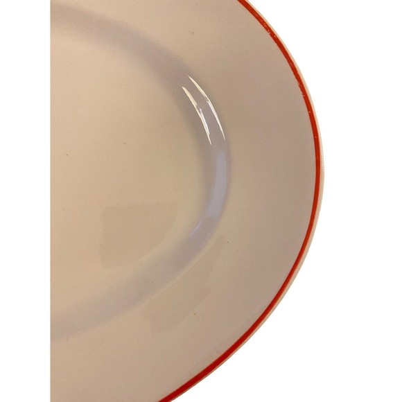 Camwood Ivory Universal-Cambridge Red Cattails Oval Serving Platter A72-1C - Picture 5 of 7